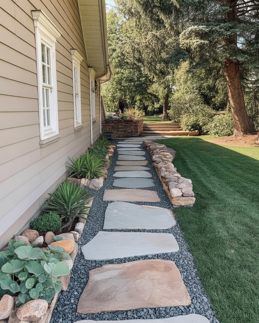 45 Creative Pavers Walkway Design Ideas for Front Entrances, Backyards ...