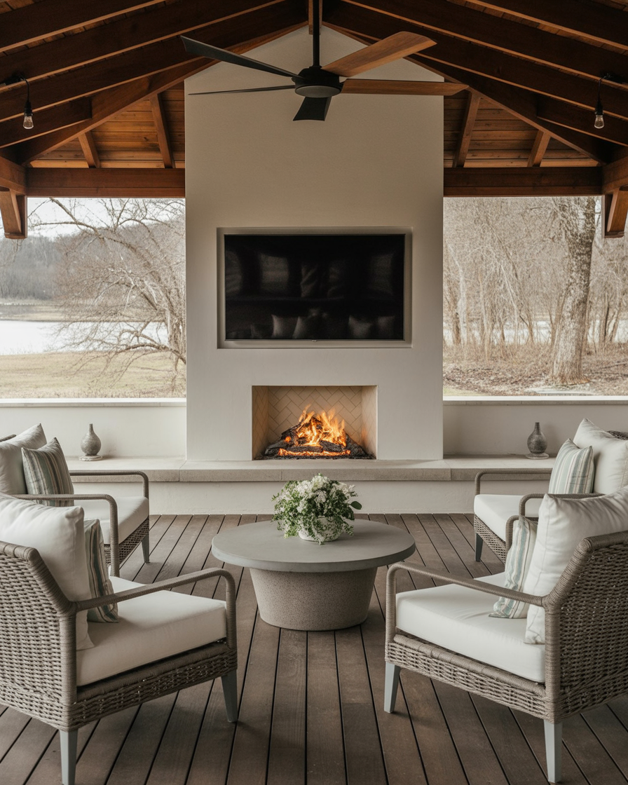 44 Best Outdoor Fireplace Ideas 2026 for Backyards, Patios, Decks, and ...