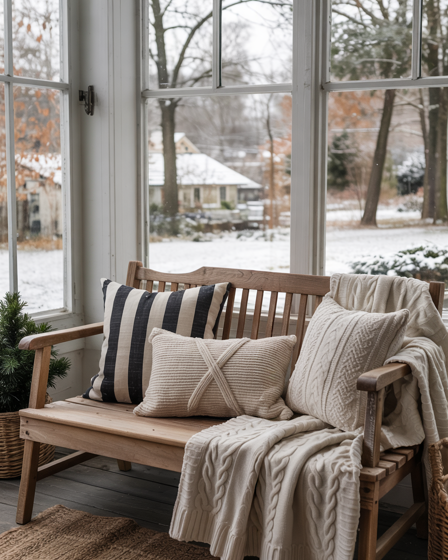 Winter Porch Decor: 42 Cozy Rustic, Farmhouse & DIY Outdoor Ideas After ...