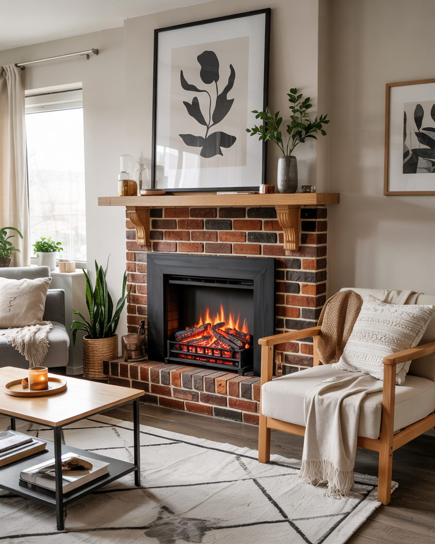 Image result for 42 Fireplace Ideas 2026: Electric, Gas, Stone, Farmhouse & Modern ...