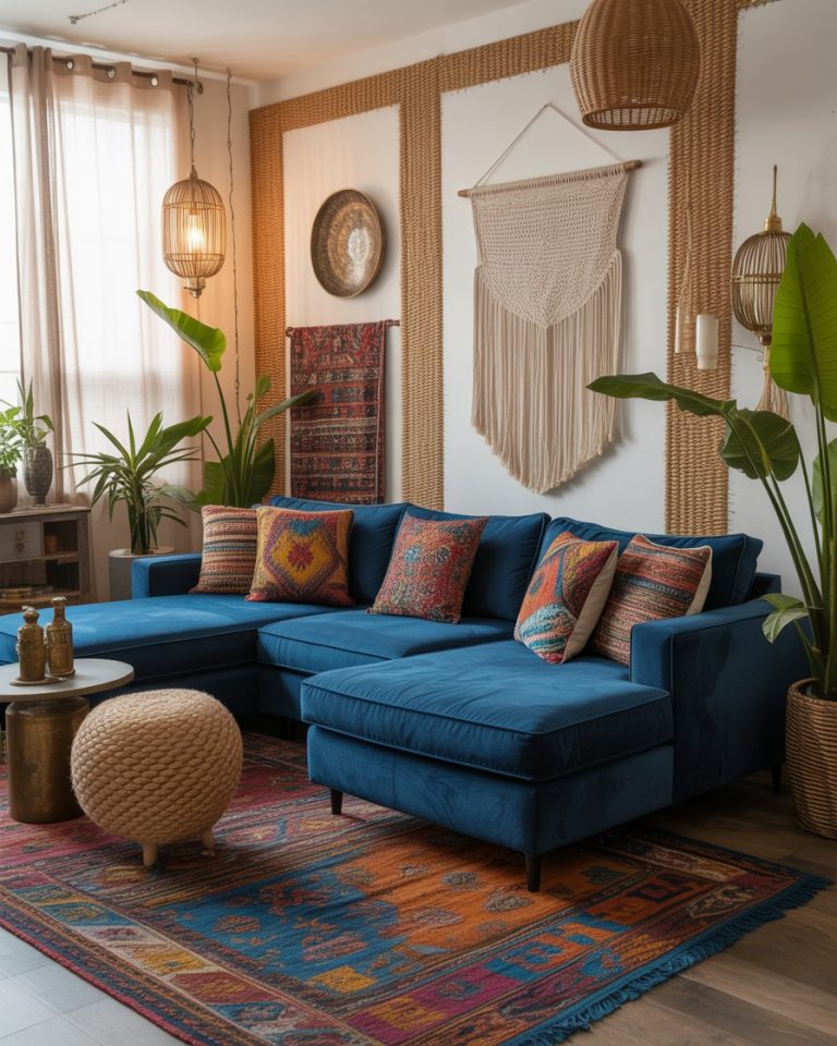 Boho Living Room 2026 – 46 Modern & Cozy Decor Ideas with Earthy Tones ...