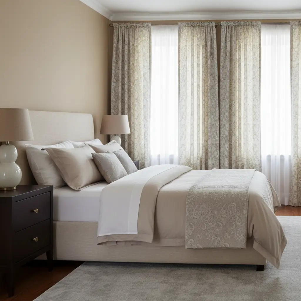 Aesthetic Curtains with Subtle Patterns 1