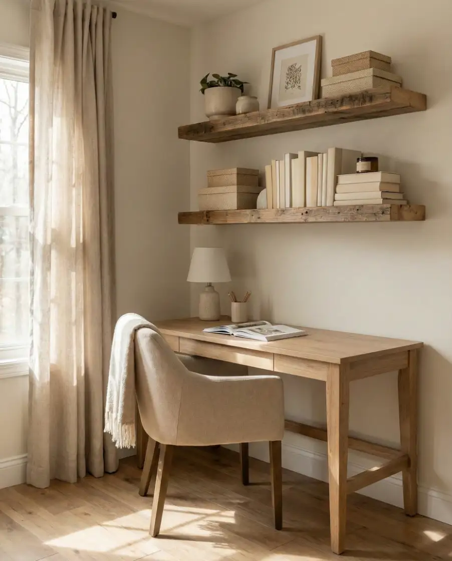 Aesthetic DIY Desk Shelving 1