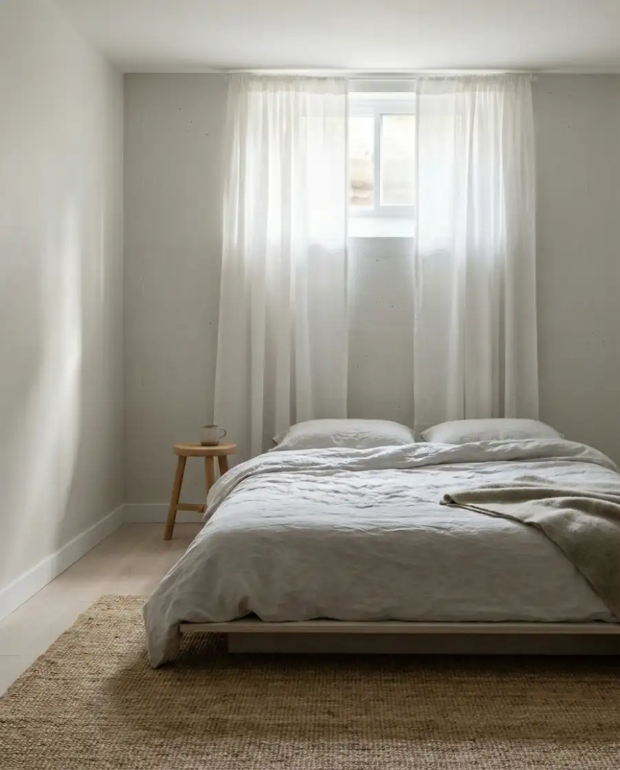 Basement Bedroom with Windows and Relaxed Daytime Feel 2