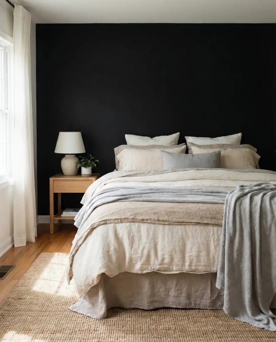Black Wall With Thoughtful Color Schemes 2