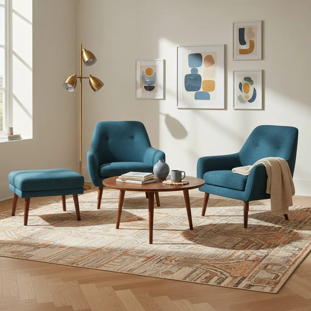 Blue Accents for a Collected Feel 2