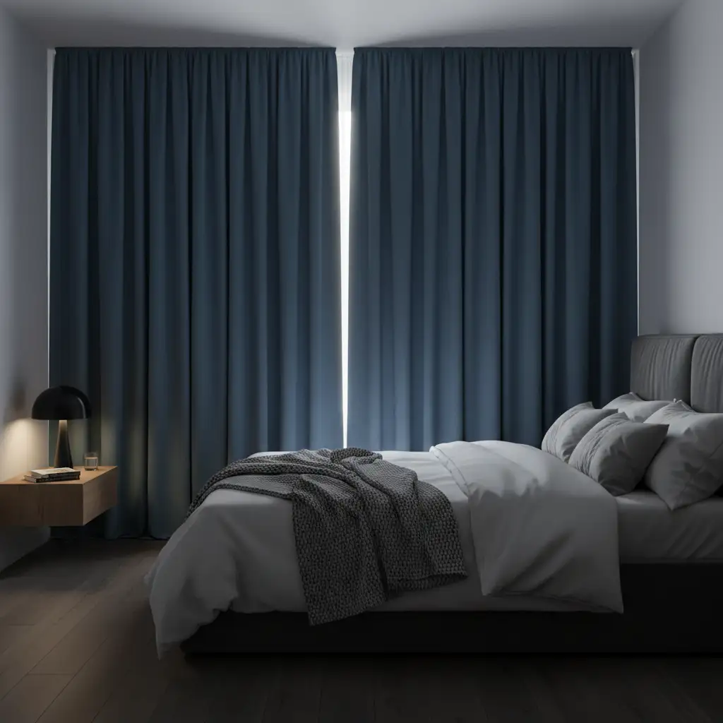 Blue Blackout Curtains for Better Sleep 1