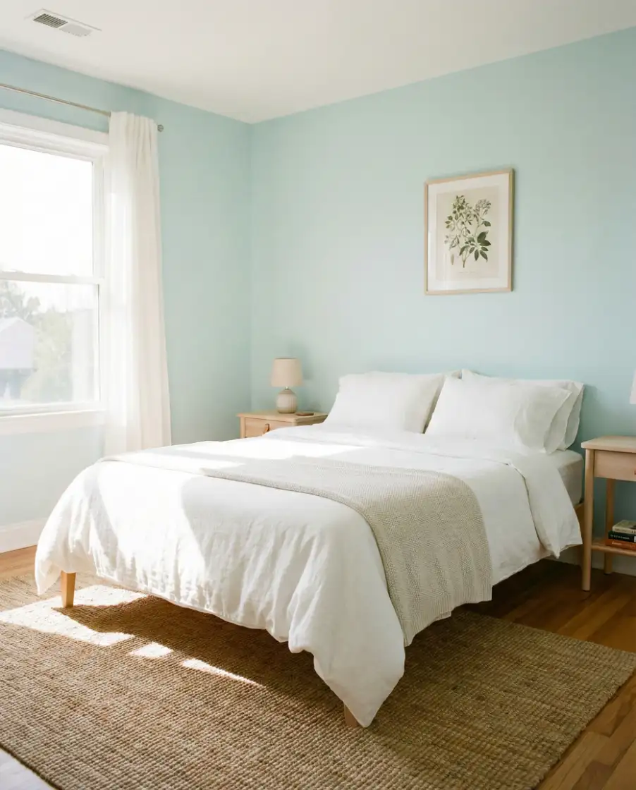 Blue and White Guest Bedroom 1