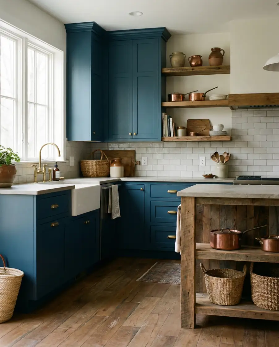 Blue and Wood Farmhouse Mix 1