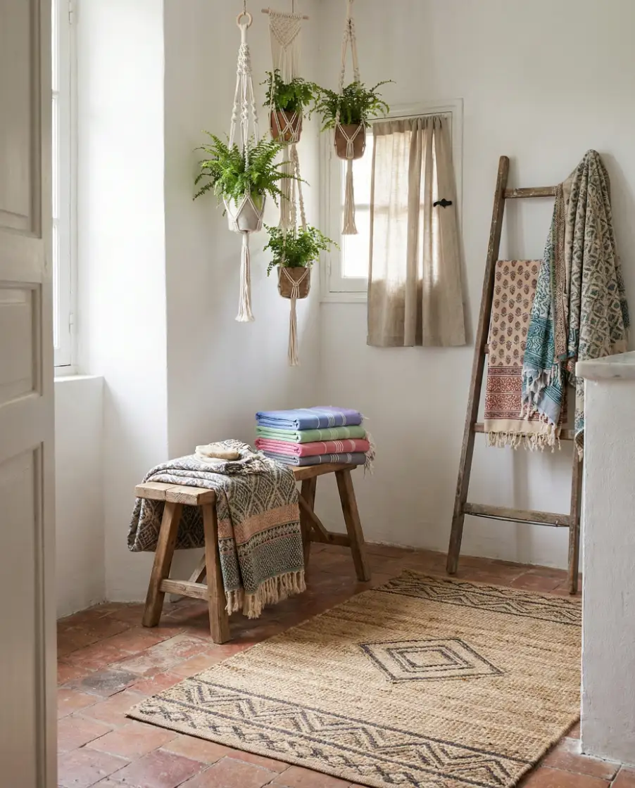 Bohemian Leopard Accent Bathroom 2
