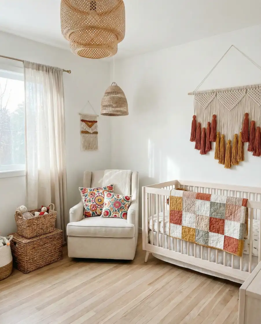 Boho Colorful Nursery with Relaxed Mood 1