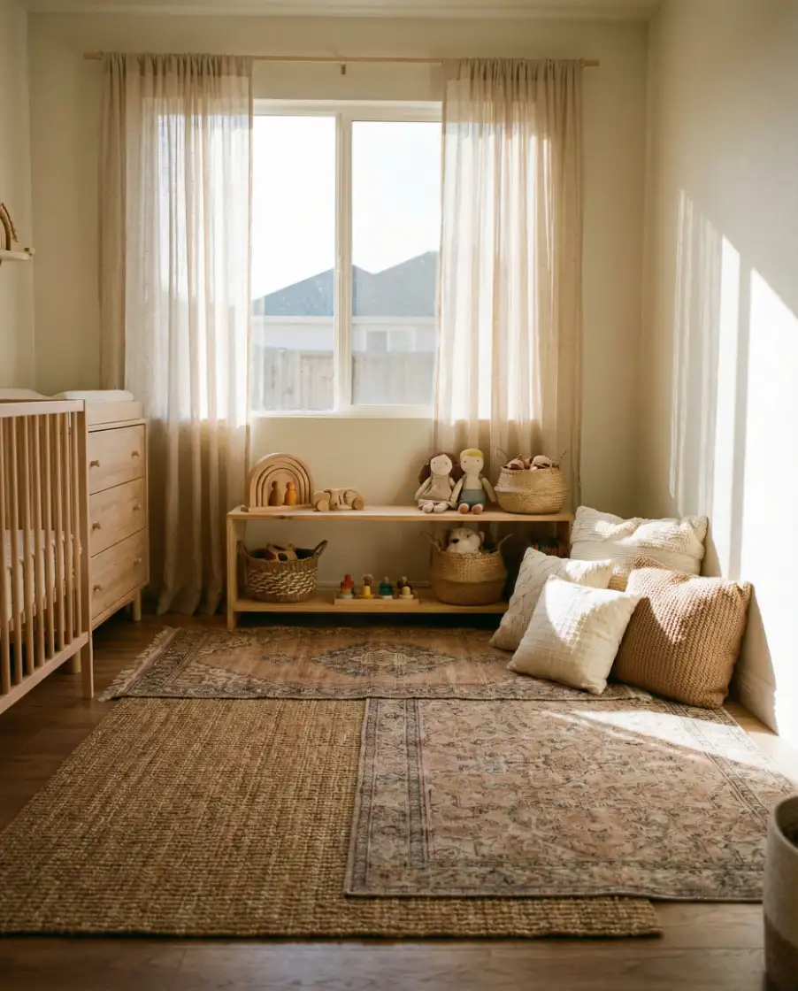 Boho Nursery with Natural Textures 2