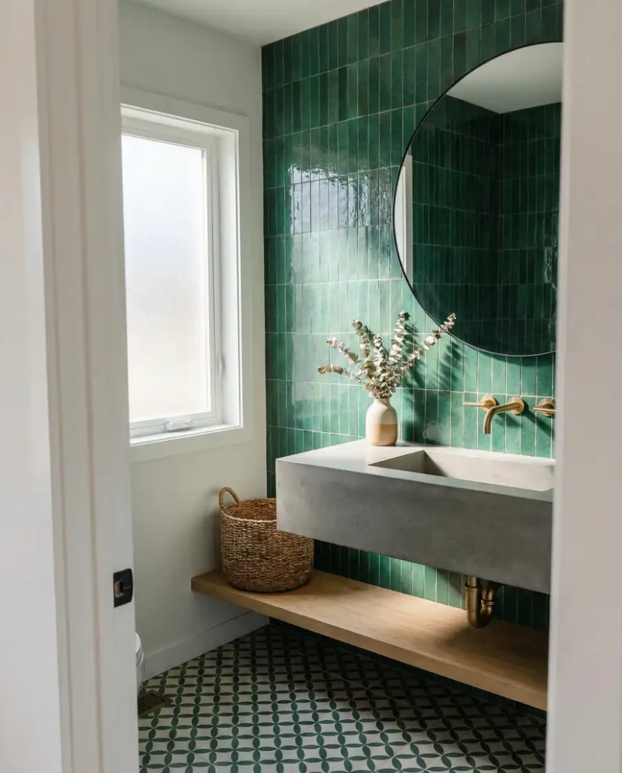 Bold Tile Half Bathroom 2
