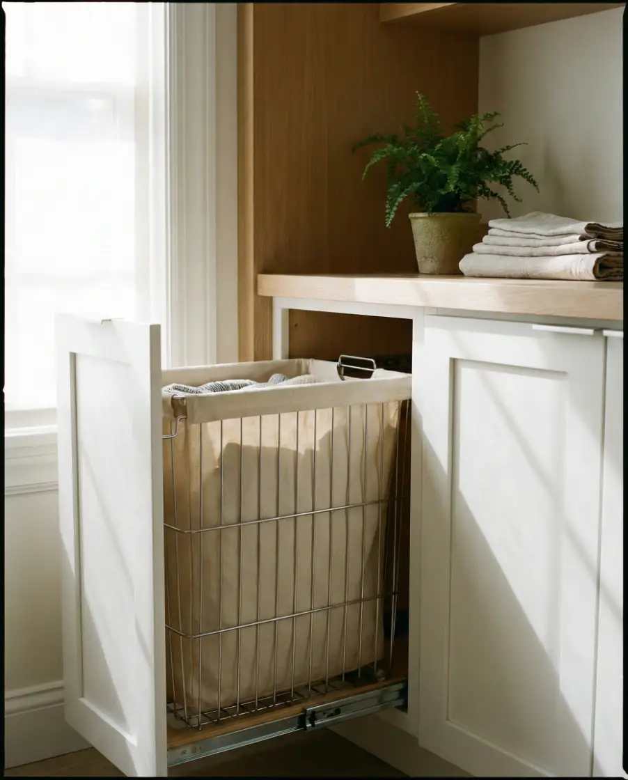 Built-In Hampers That Disappear 2