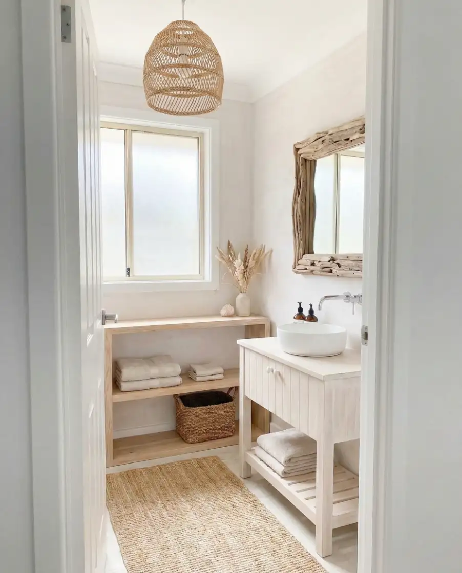 Coastal-Inspired Half Bathroom 1