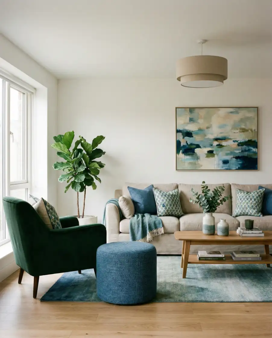 Color-Forward Lighting with Blue and Green Accents 1