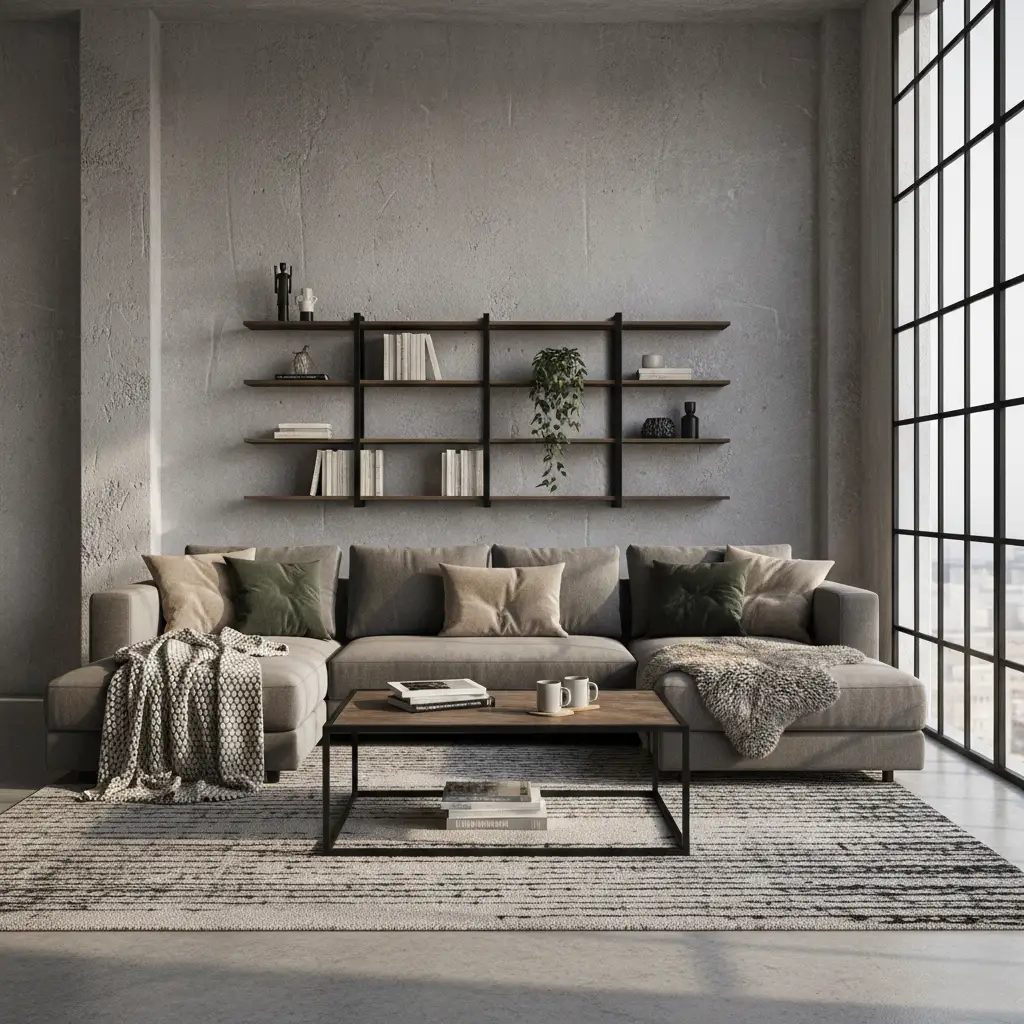 Concrete and Industrial Softened for Living 1