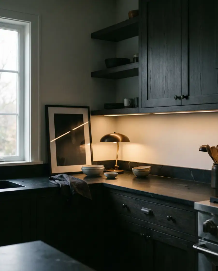 Contemporary Kitchens with Dark, Moody Palettes 2