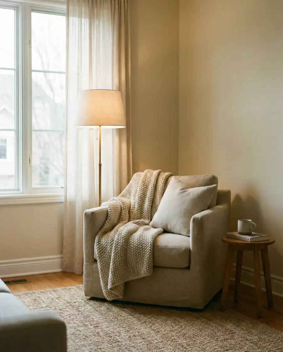 Cozy Corner Lighting with Floor Lamps 2