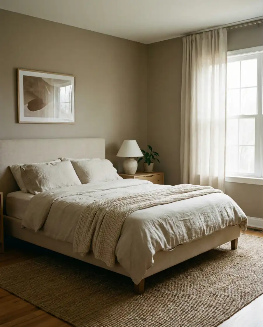 Cozy Neutral Bedroom for Men 1