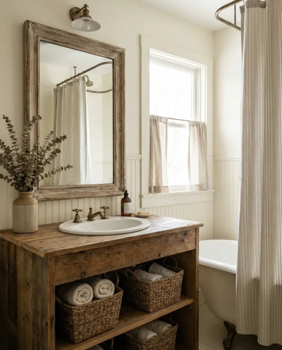 Cozy Rustic Guest Bathroom 2