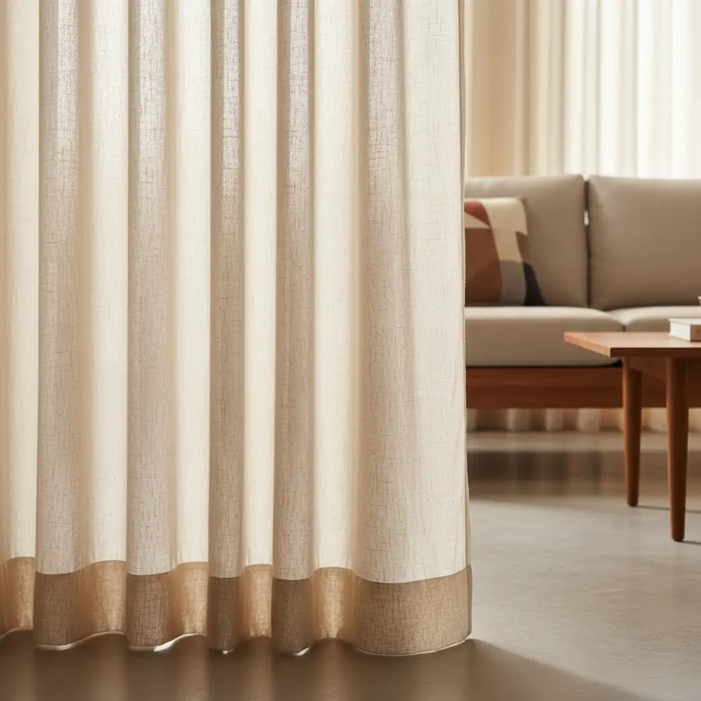 Curtains That Soften Mid Century Geometry 2