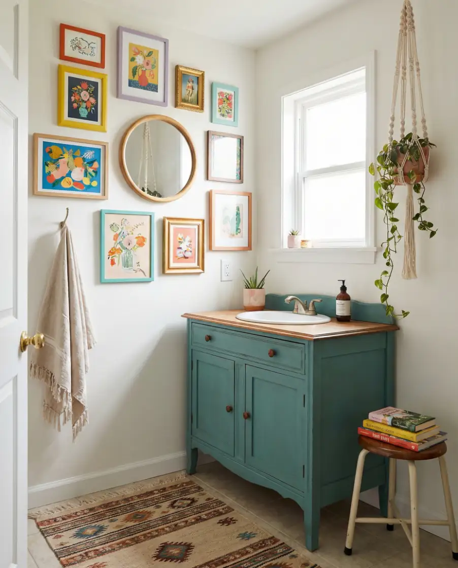 Cute Eclectic Bathroom with Personality 1