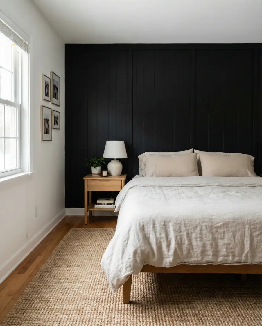 DIY Black Accent Wall With Character 1