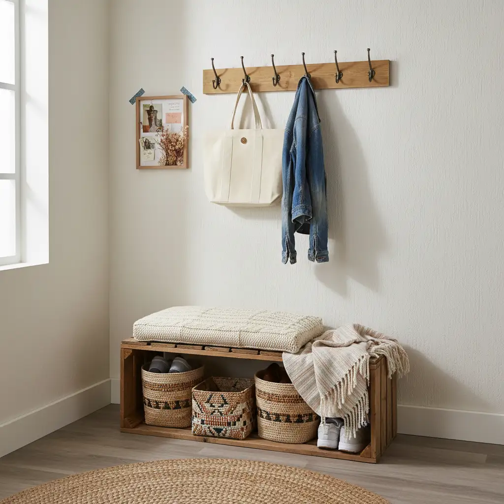 DIY Mudroom Built on a Budget 2