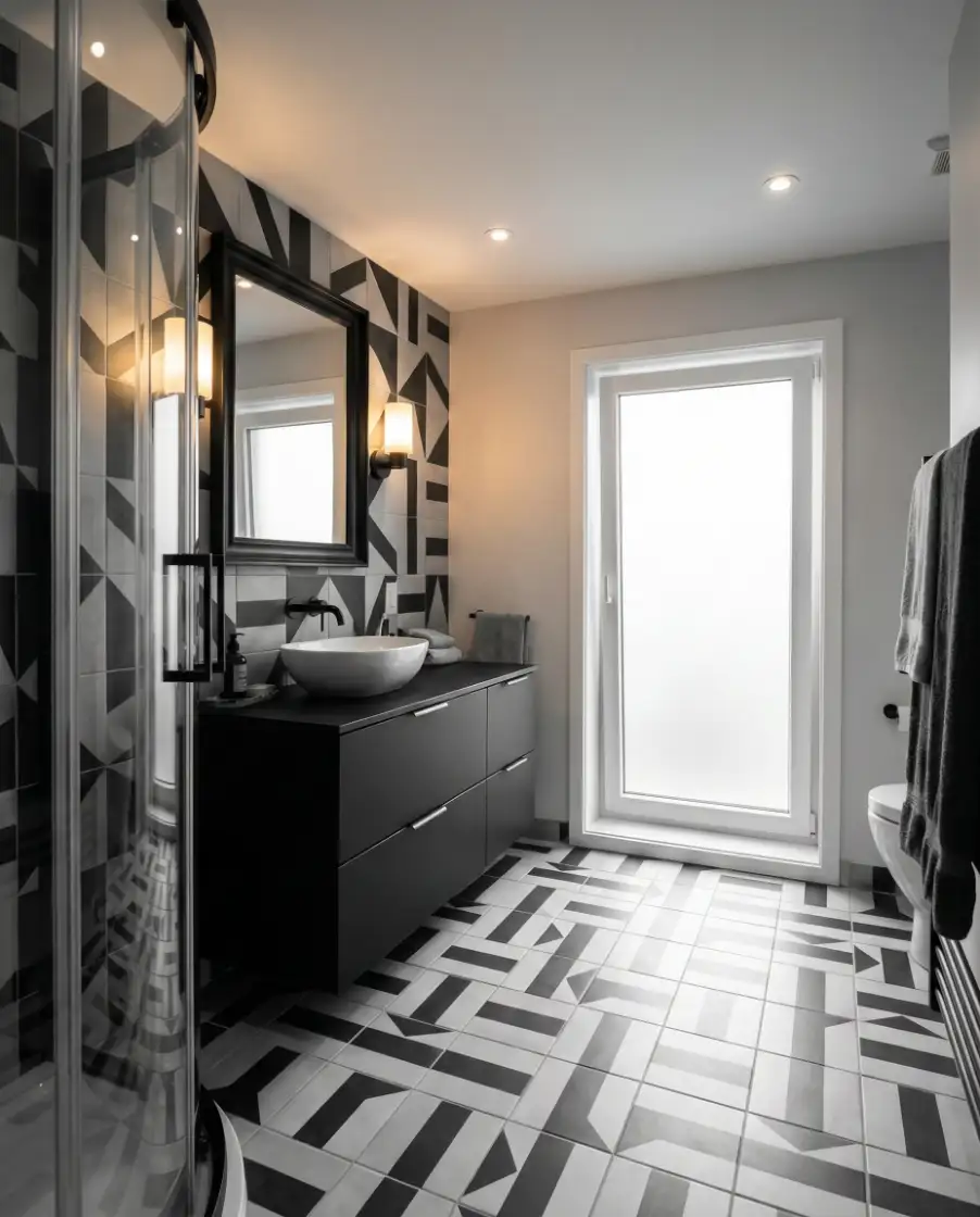 Dark Bathrooms with Dramatic Personality 2