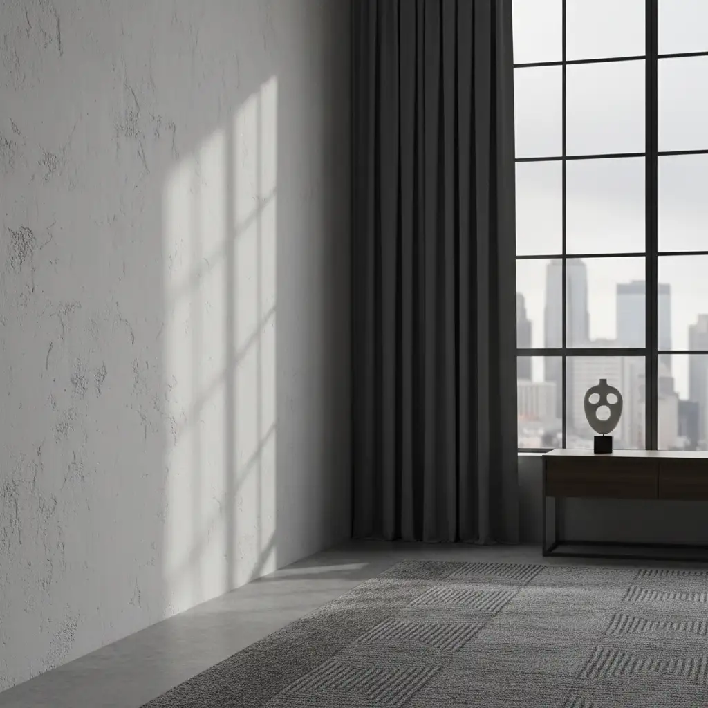 Dark Grey Curtains for Urban Bedrooms 2