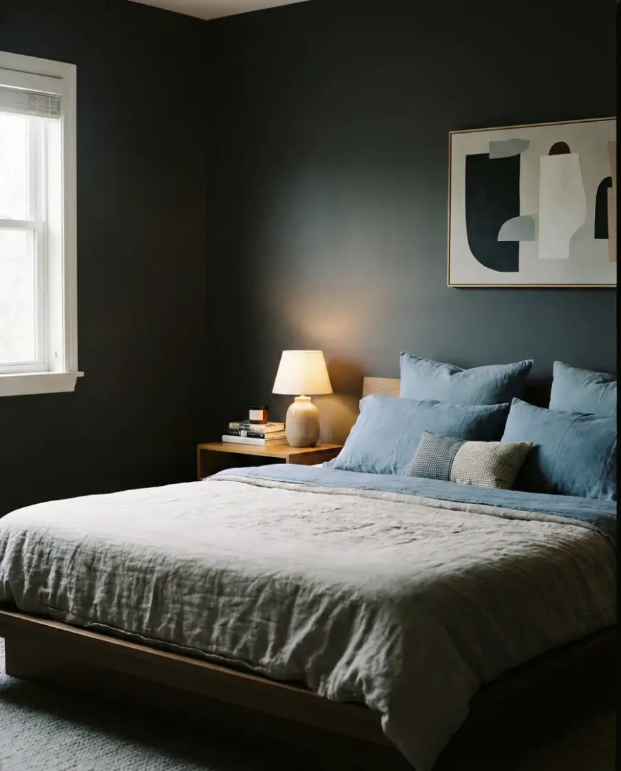 Dark Grey with Soft Blue Accents 1