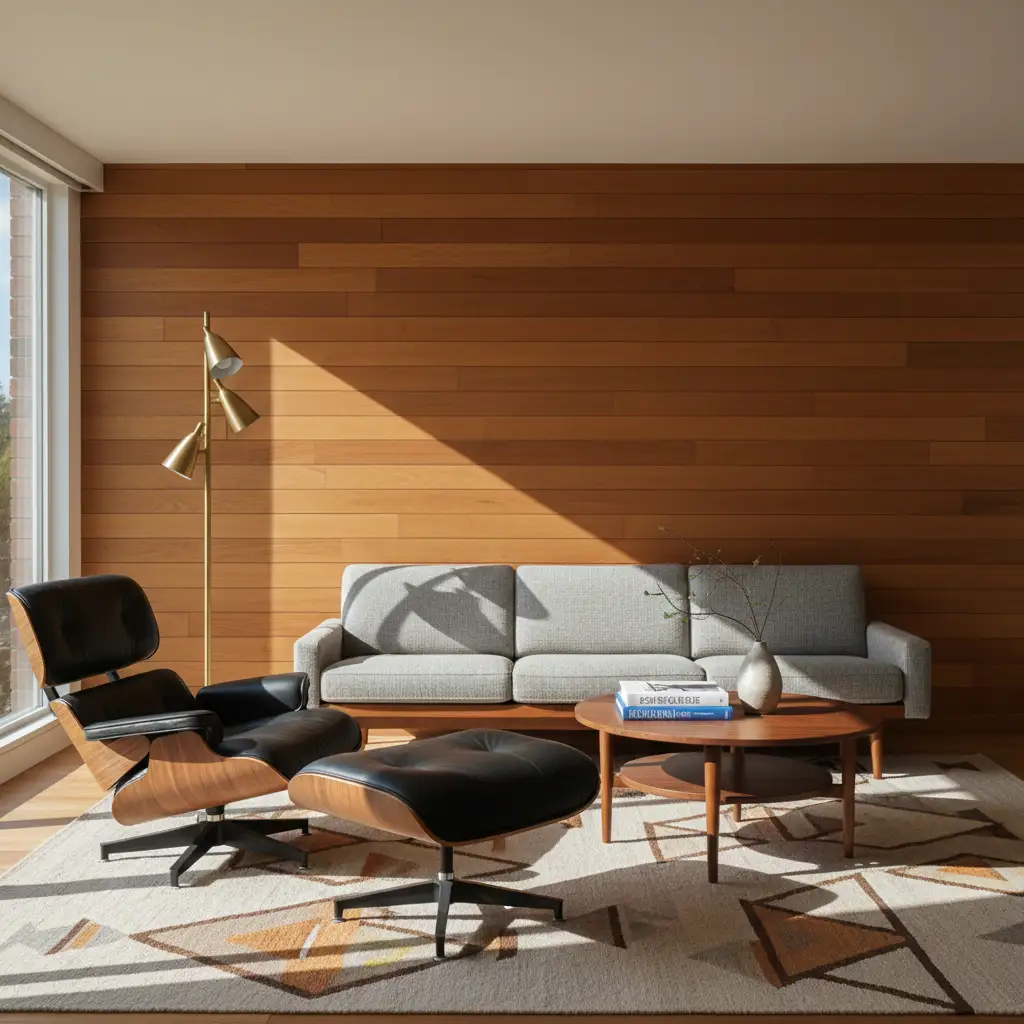 Dark Wood Statement Walls 2