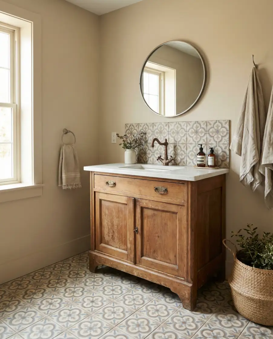 Farmhouse Bathrooms with Refined Tilework 2