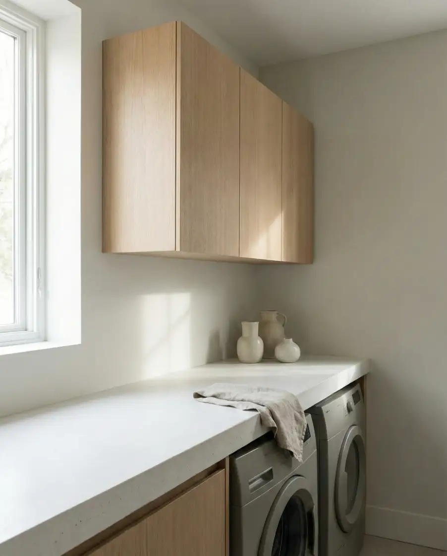 Floating Cabinets Above Machines 1