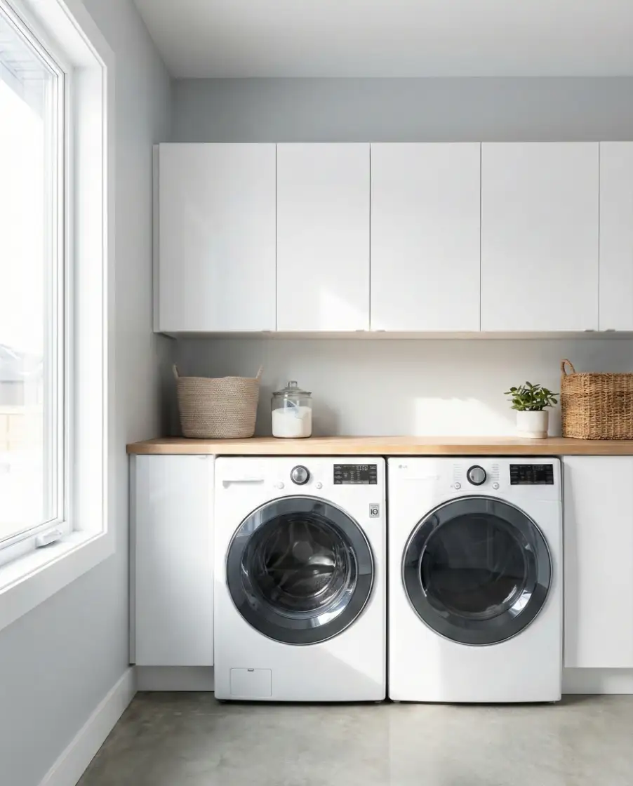 Floating Cabinets Above Machines 2
