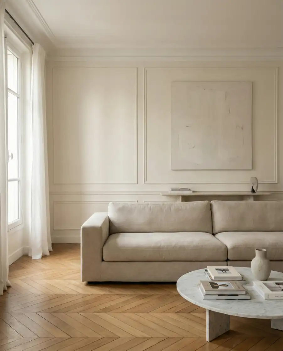 French-Inspired Contemporary Living Room 1