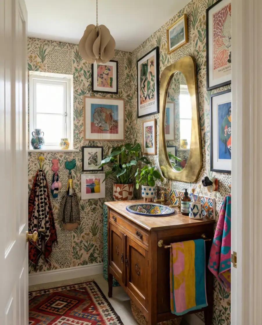 Fun Funky Half Bathroom 2