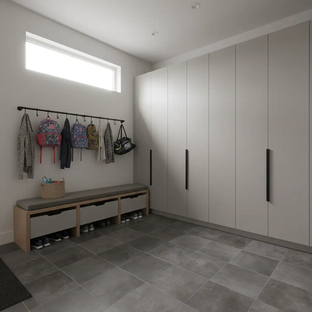 Garage Entry Mudroom for Busy Families 1
