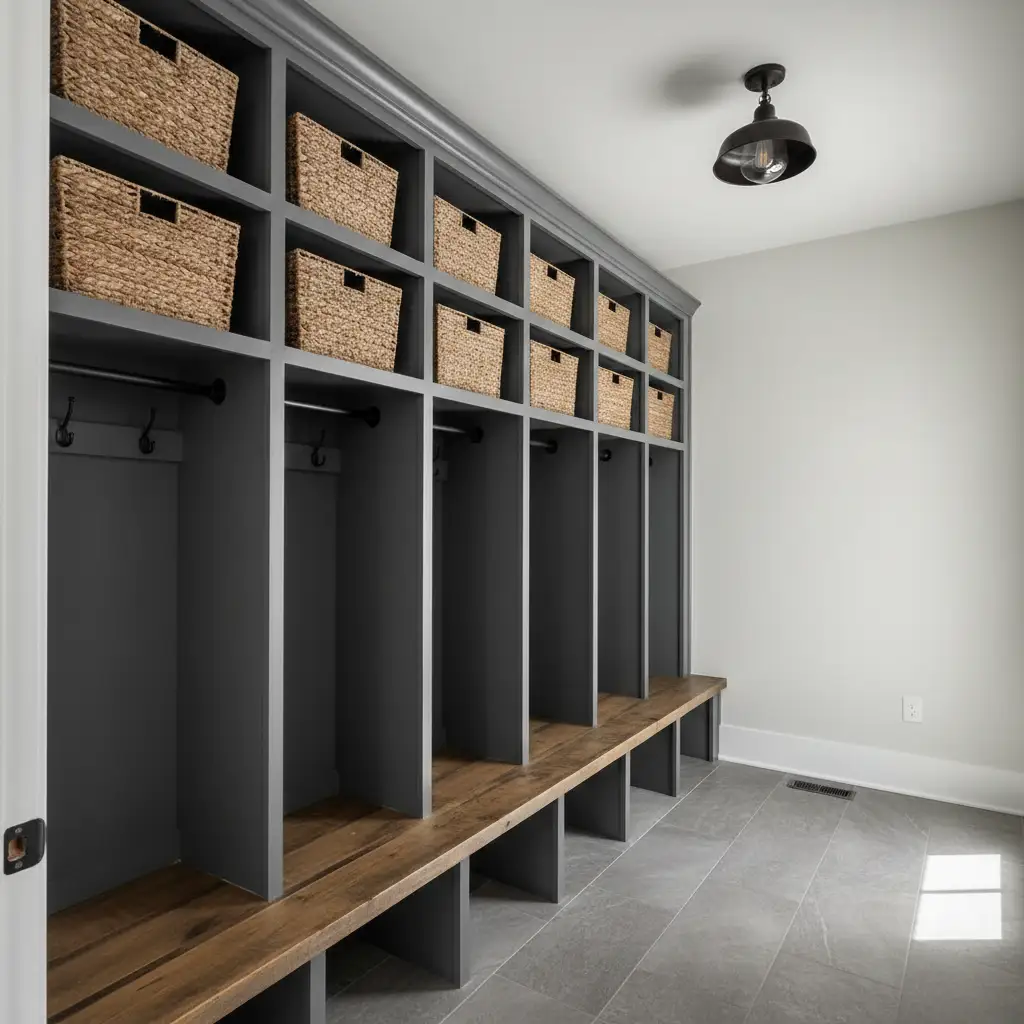 Garage Entry Mudroom for Busy Families 2
