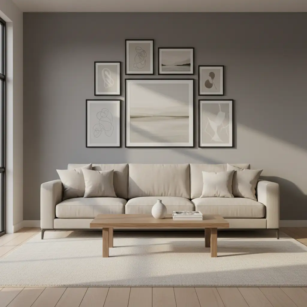 Gray as a Backdrop for Art and Decor 1