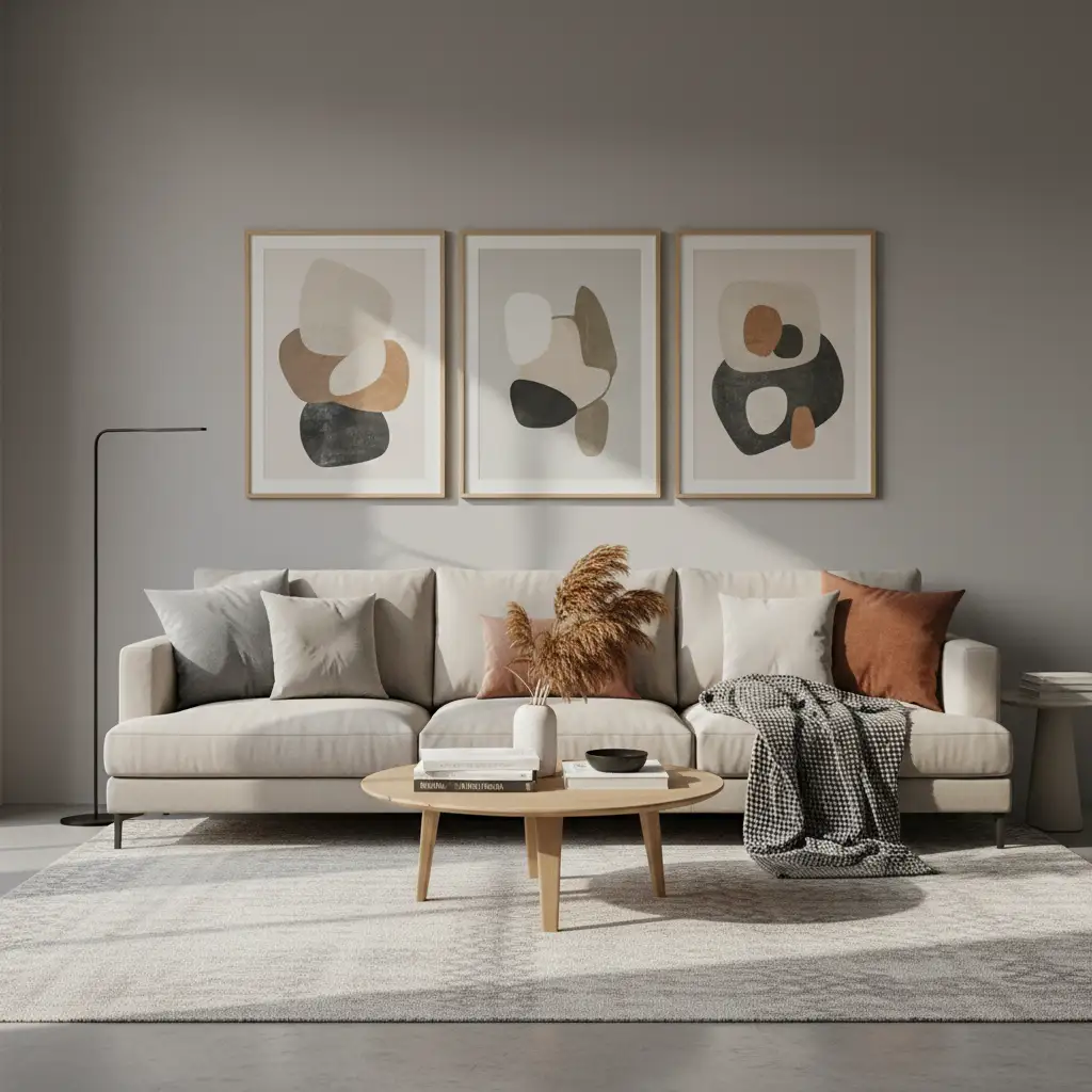 Gray as a Backdrop for Art and Decor 2