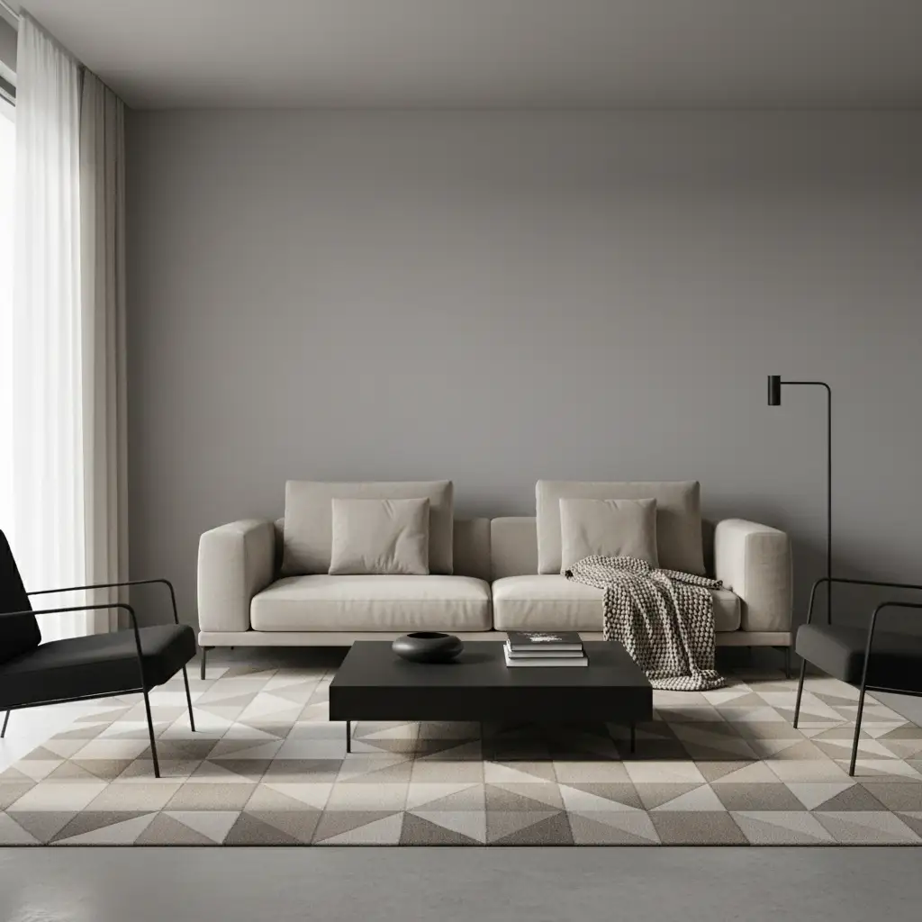 Gray with Black and Beige Layers 1