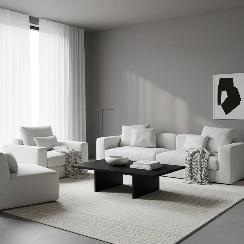 Gray with Black and White Contrast 1