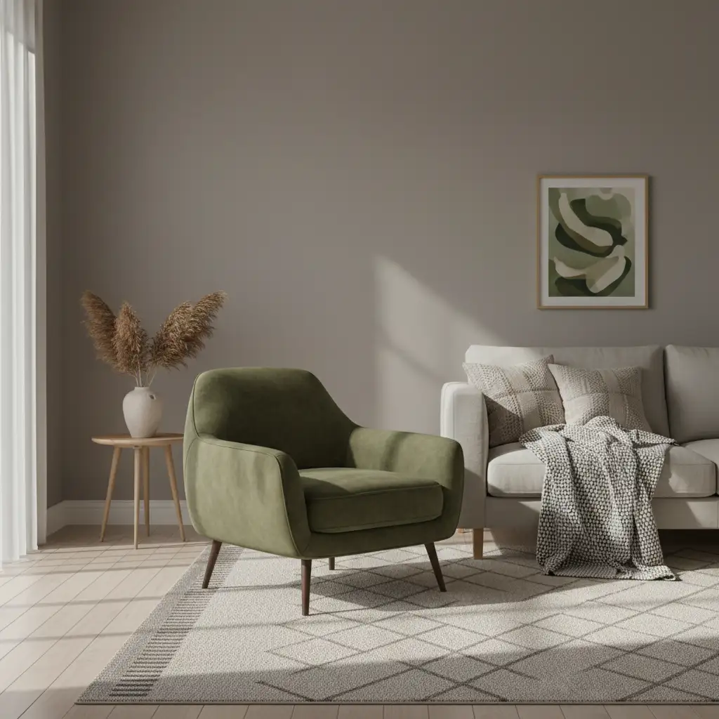 Gray with Green Natural Accents 2