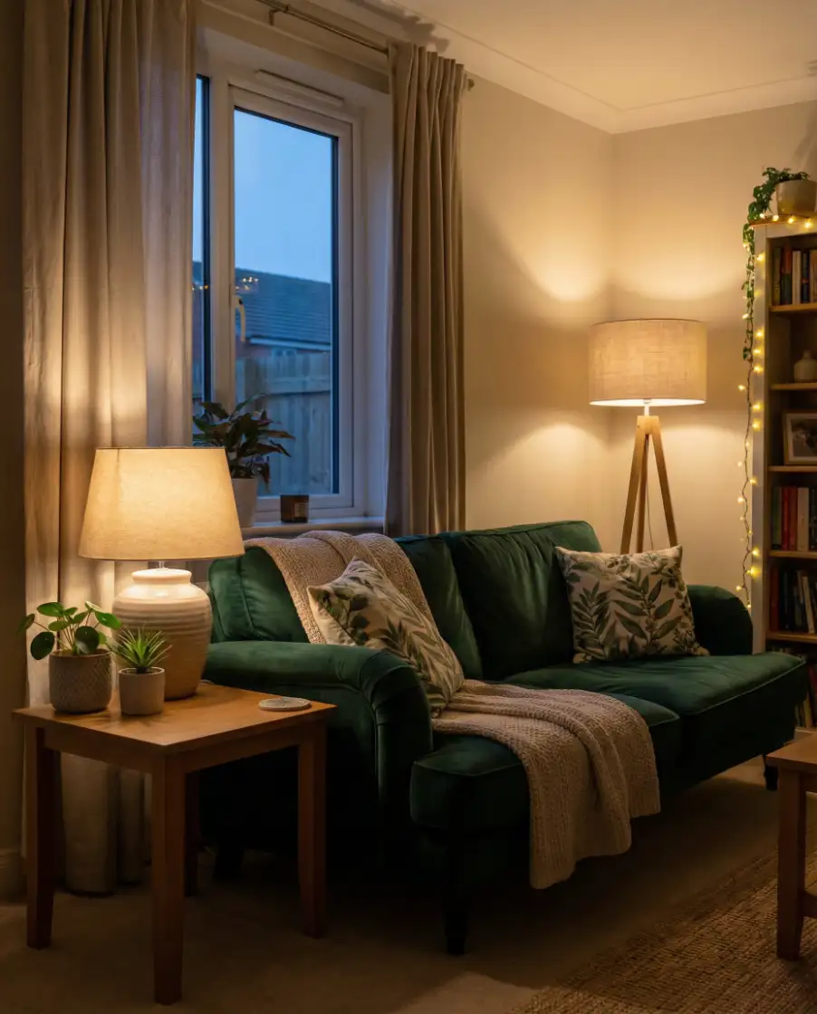 Green Accents with Soft Lighting 1