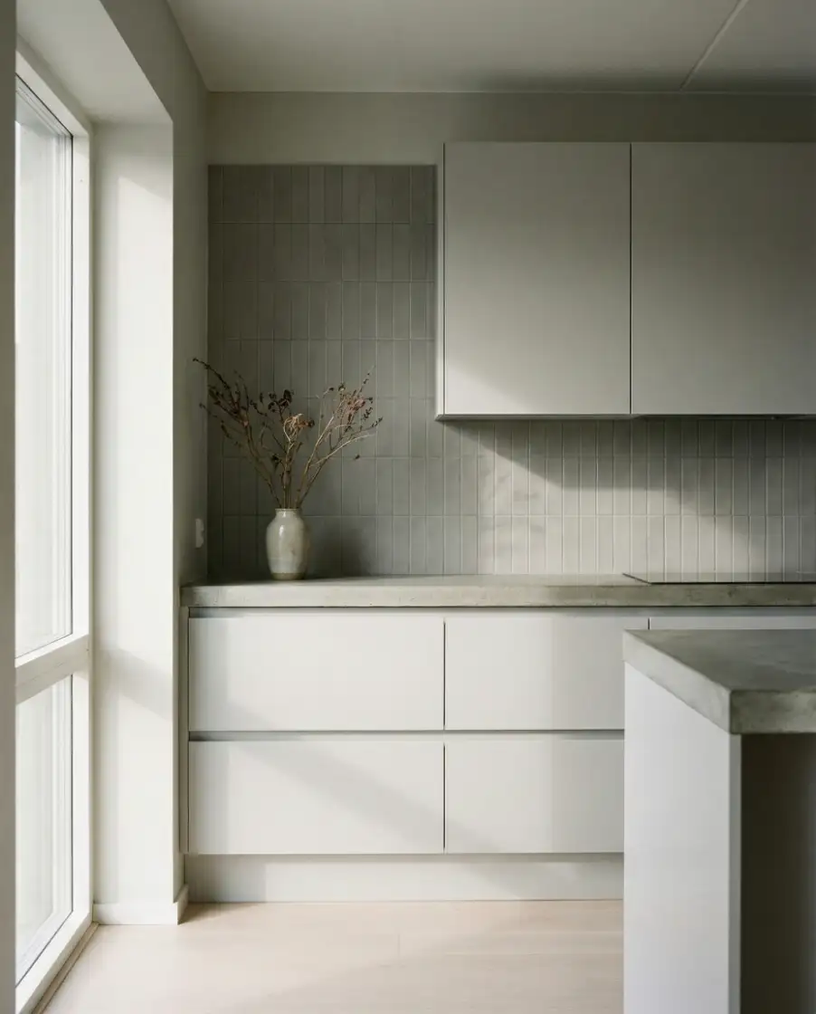 Grey Backsplash with Quiet Sophistication 1