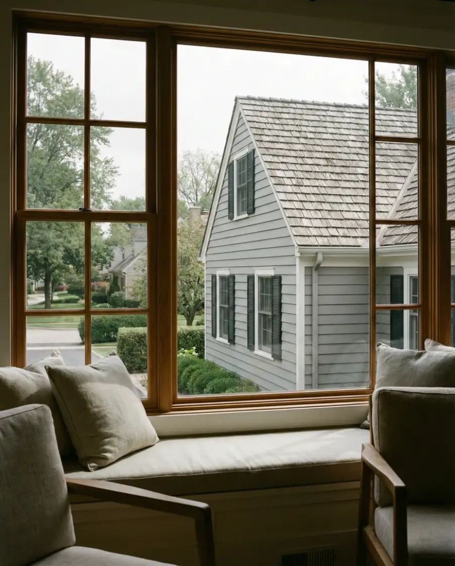 Grey Siding with Black Trim 2