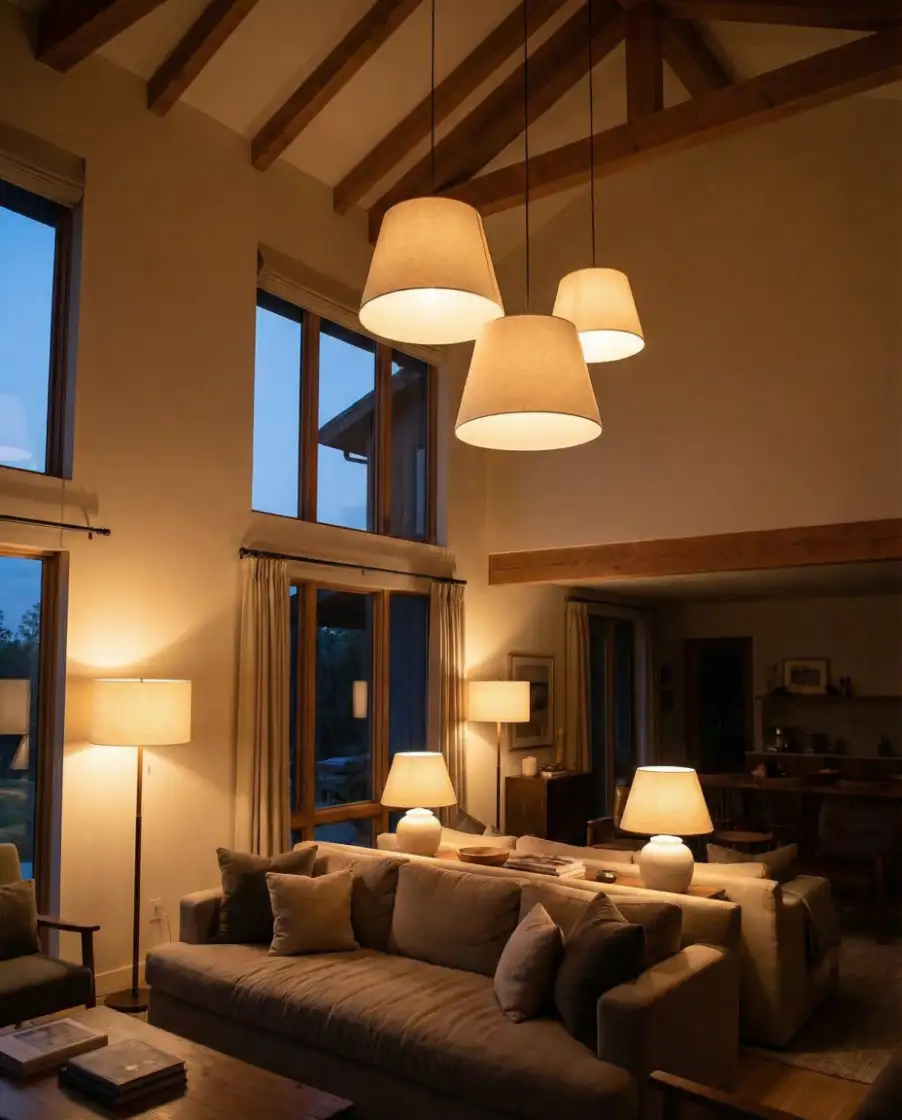 High Ceiling Fixtures That Feel Cozy 1