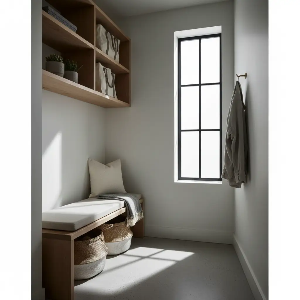 IKEA-Inspired Mudroom for Small Homes 2